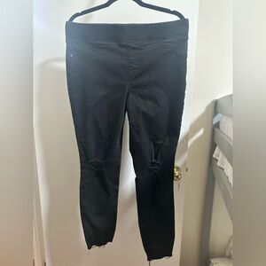 Old Navy Mid Rise Distressed Rockstar Jeggings Pull On - Size 
14